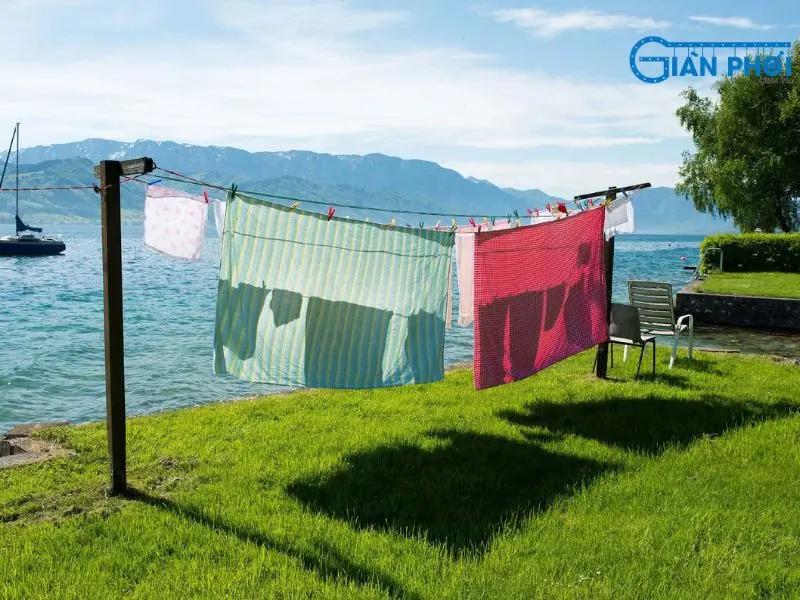 Tận dụng tối đa khu vực phơi còn trống Tận dụng tối đa khu vực phơi còn trống