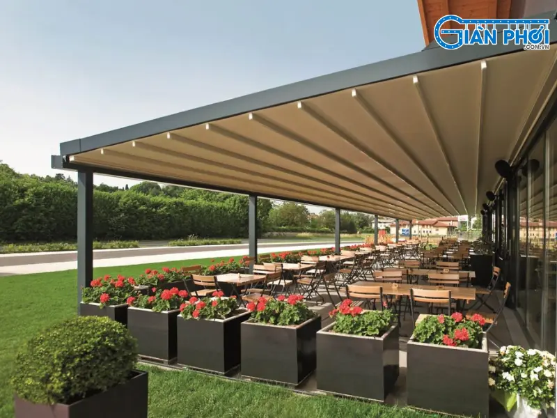 mẫu mái xếp nhập khẩu khung nhôm mẫu mái xếp nhập khẩu khung nhôm